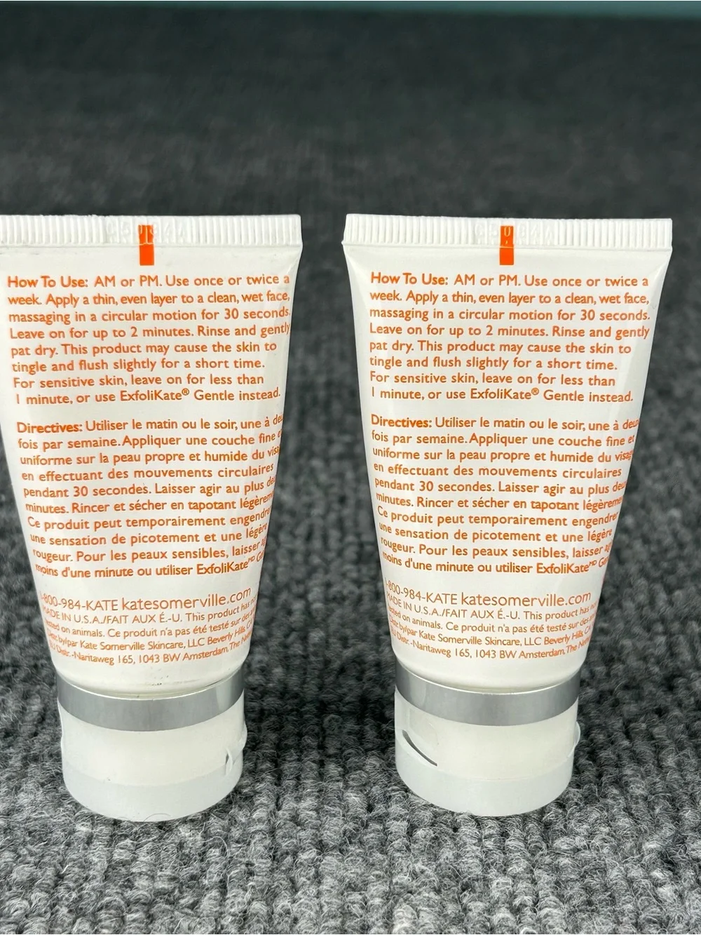 TWO Kate Somerville ExfoliKate Intensive Exfoliating Treatment .5fl oz x2 Travel